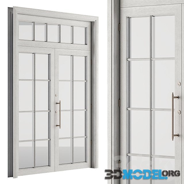 White Wooden Vintage Glass Door Set 19 (by ProfilDoors)