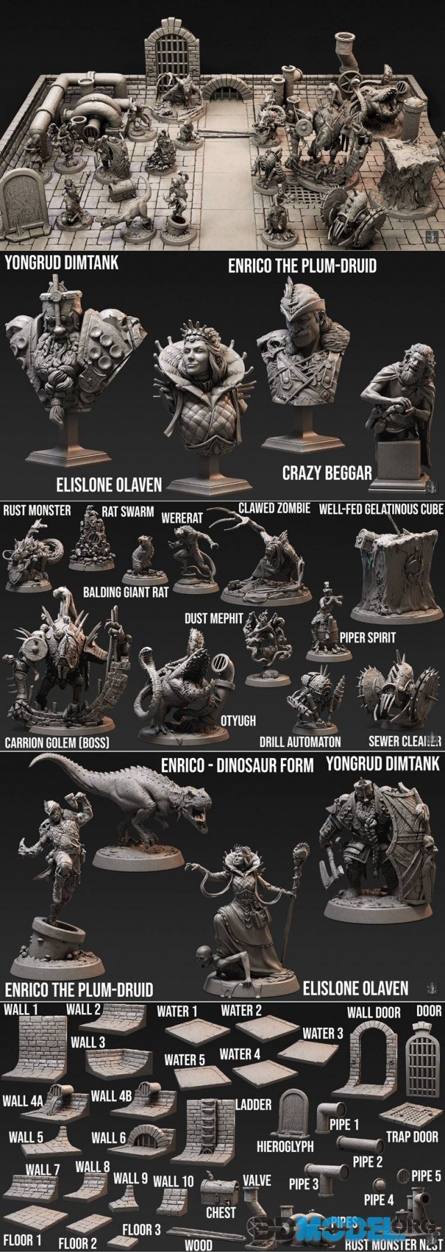 3D Model Loot Studios Miniatures Astral Looters September 2022 