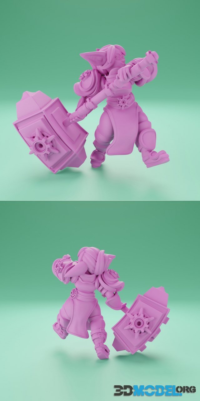 Lady Luminol, Smiting Goblin Paladin – Printable