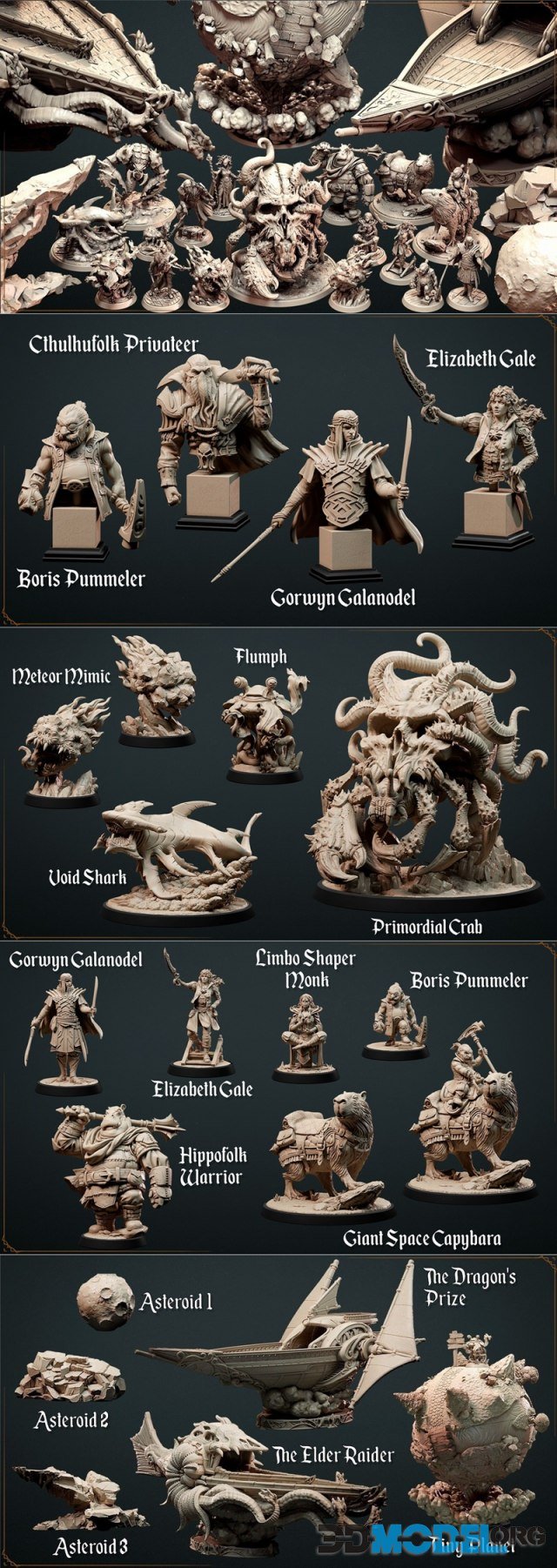 Loot Studios Miniatures - Astral Looters September 2022 – Printable