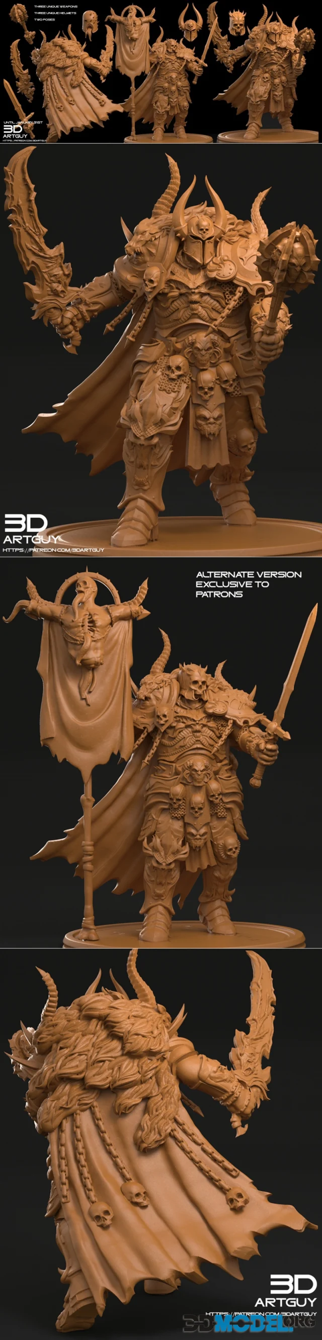 3D Art Guy - Dead Knight – Printable