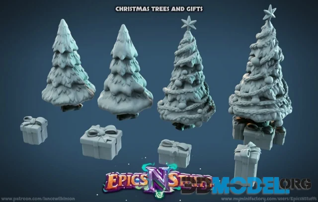 Christmas Terrain Gifts n Trees – Printable