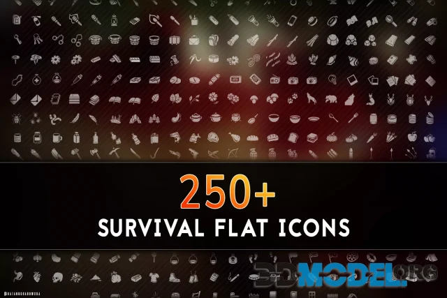 250+ Survival Flat Icons