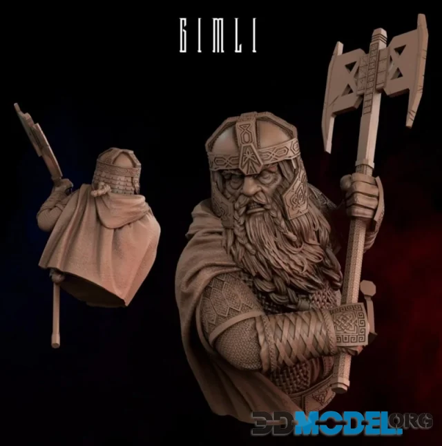 Gimli Bust – Printable