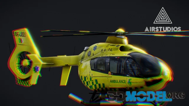 Ambulance Helicopter Airbus H135 PBR