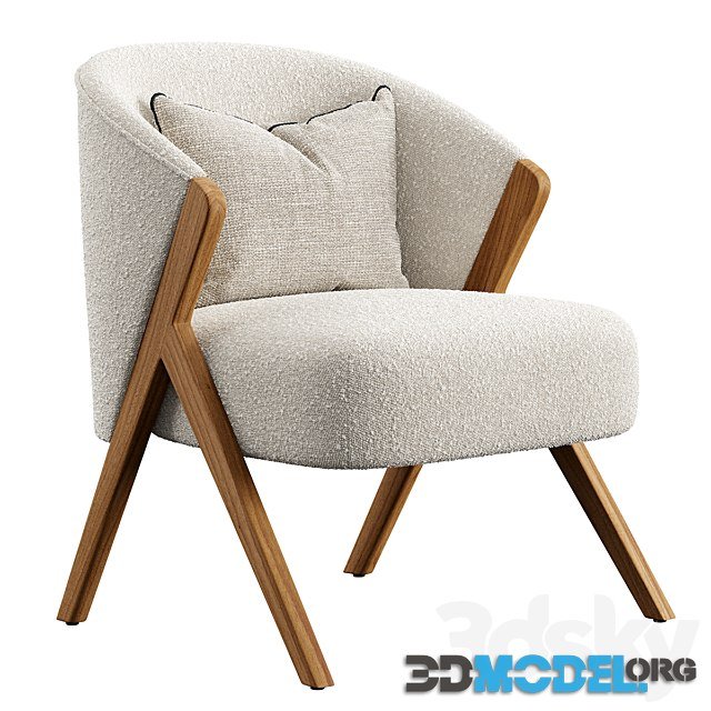 ARMCHAIR UPHOLSTERED Zara Home with pillow