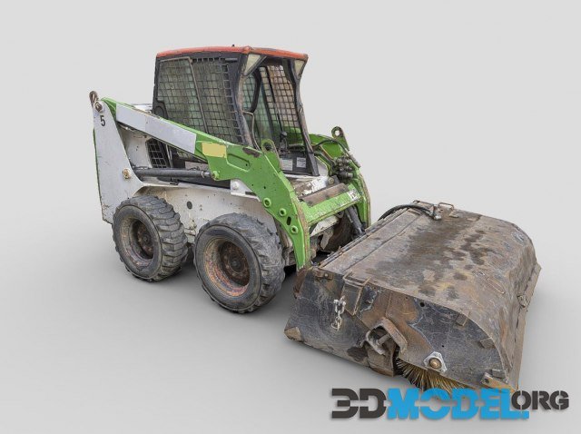 Asphalt planer photogrammetry scan PBR