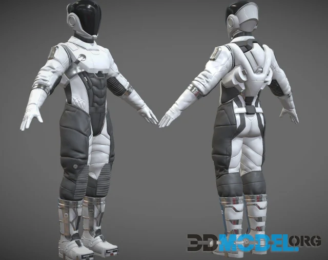 Astronaut Spacesuit Generic Sci-Fi Space Suit PBR