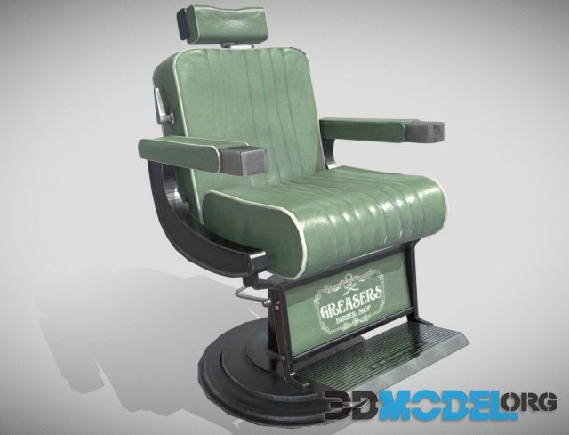 Barbershop Chair Asset PBR