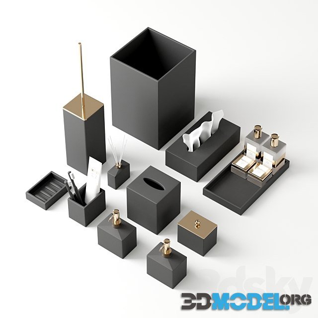 Bathroom Accessories MOOD BLACK by Dushlux