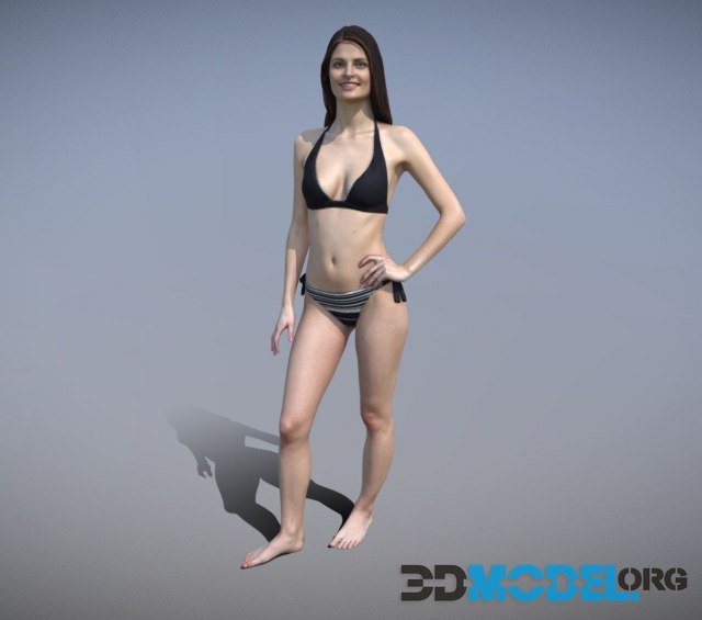 Dark-haired girl in a swimsuit (Bch0006-HD2-O01P01-S)