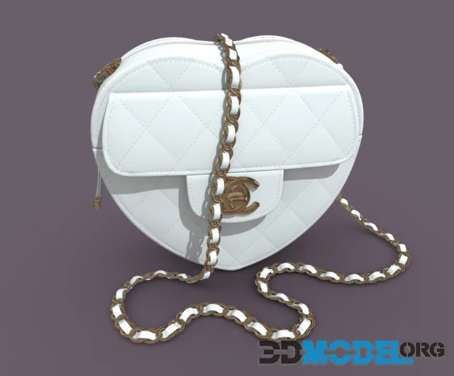 Chanel Heart Clutch with Chain PBR