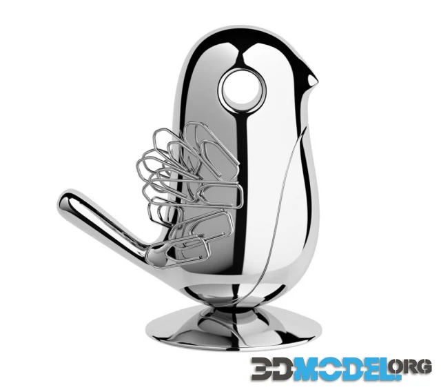 Chip Magnetic Paper Clip Holder by Alessi