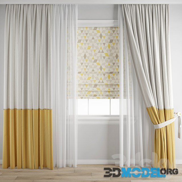 Curtain 338 (with roman blinds)