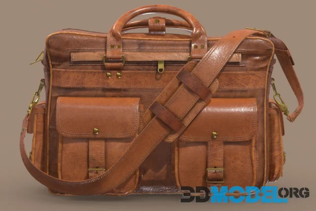 Everett Leather Briefcase Bag PBR