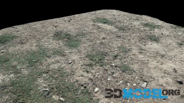 PBR Ground (Decimated 3D Scan)