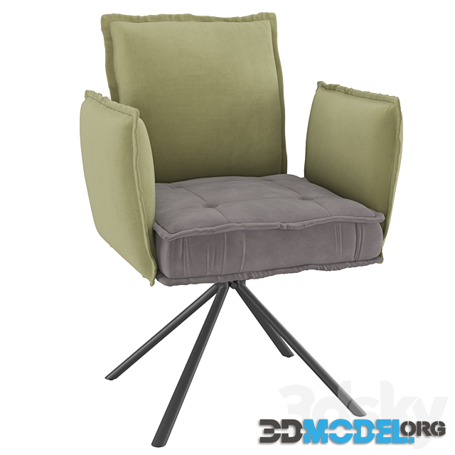 Modern Upholstered Velvet Accent Chair by Homary