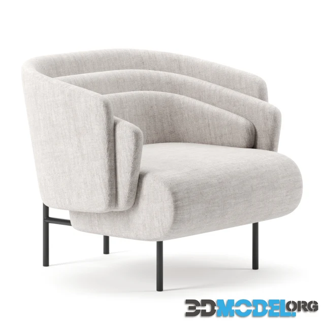 HUG lounge armchair by Christophe Delcourt
