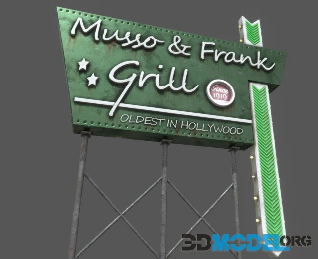 Musso & Frank Restaurant Signage PBR