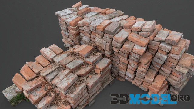 Old bricks stack PBR