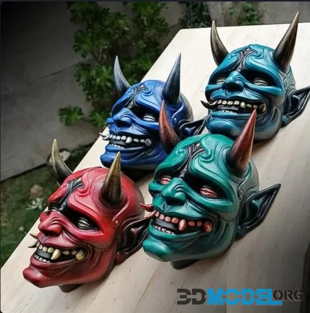 Oni Wall Mask – Printable