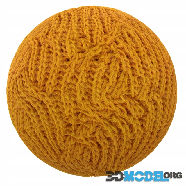 Orange wool fabric 01