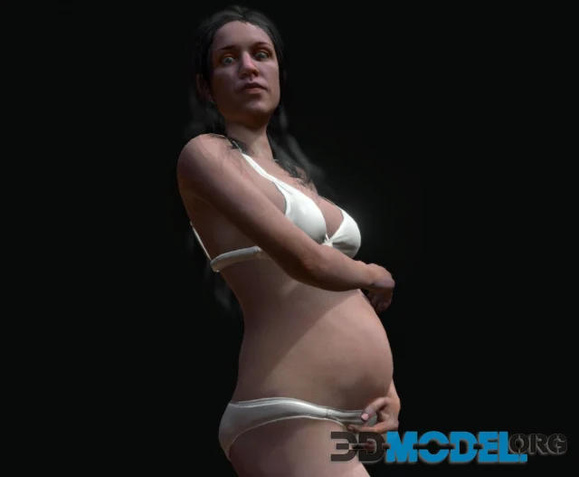 Pregnant Woman PBR