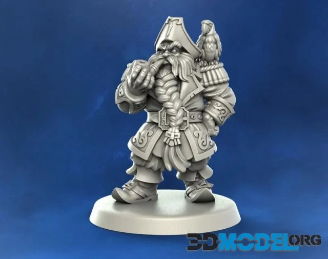 Punga Miniatures – Dwarf Captain – Printable