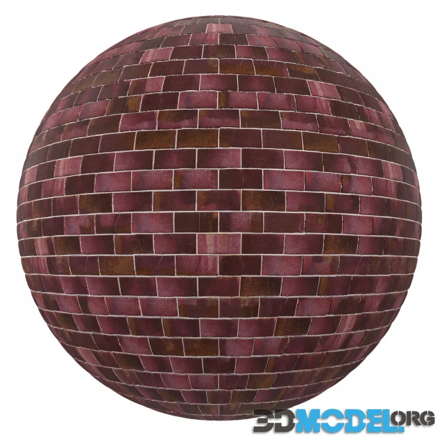 Purple brick wall
