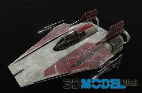 Star Wars A-wing (Rebels RotJ design cross) PBR