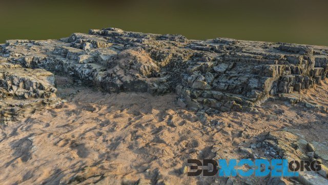 Sunny Rocks and Sand scan PBR
