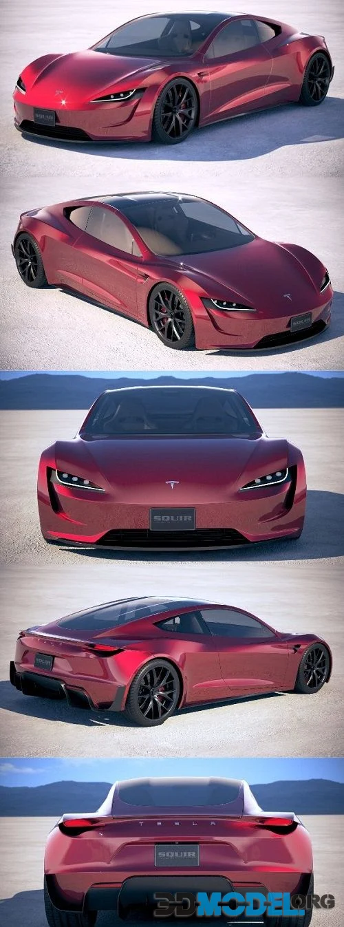 Sportcar Tesla Roadster 2020