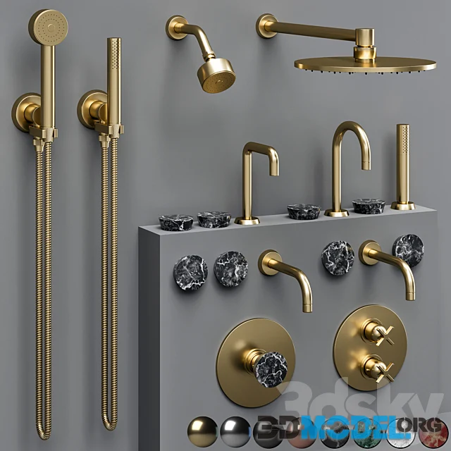 The Watermark Collection ZEN Bathroom Faucet Set (4 material)