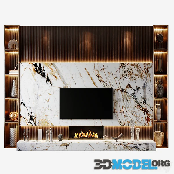 TV-set 192 (marble, wood)