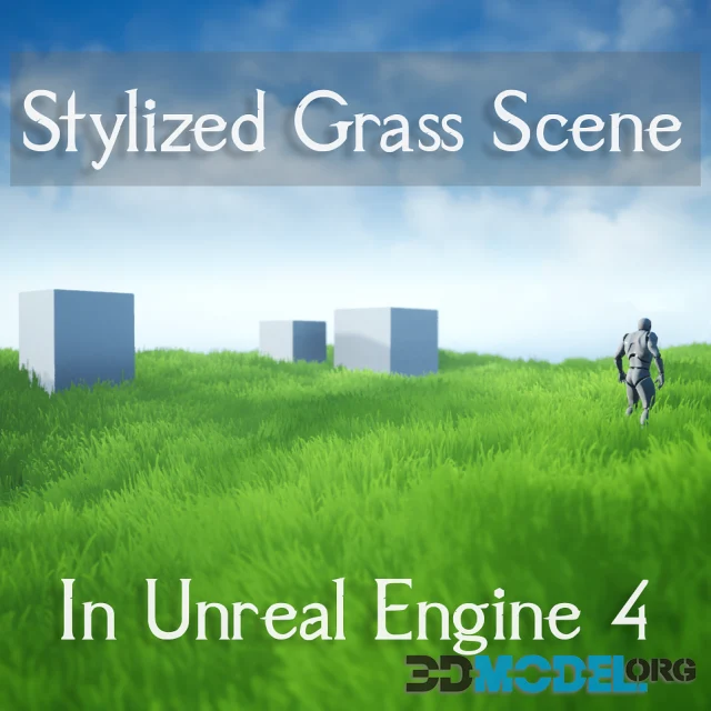 UE4 Stylized Grass scene - Lucen grass setup