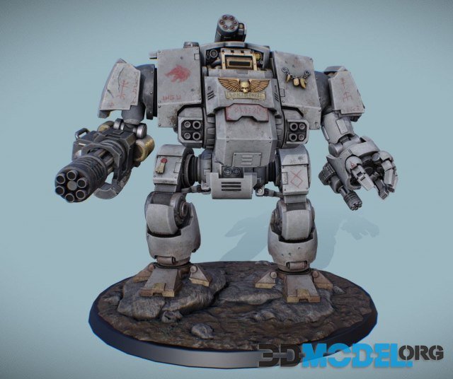 W40k space wolf dreadnought redemptor PBR