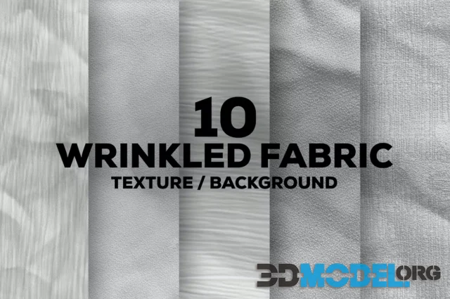 10 Wrinkled Fabric Texture Background