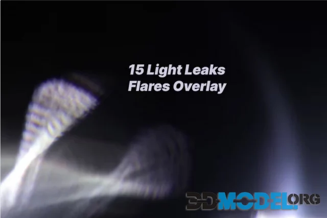 15 Glass Flares Light Leaks for Overlay