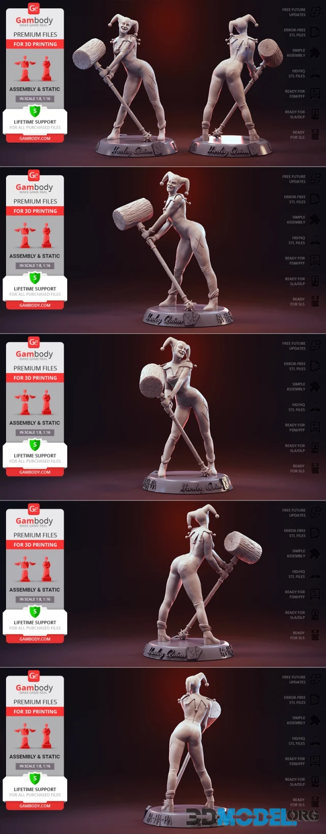 Gambody STL files of Pyramid Head for 3D Printing