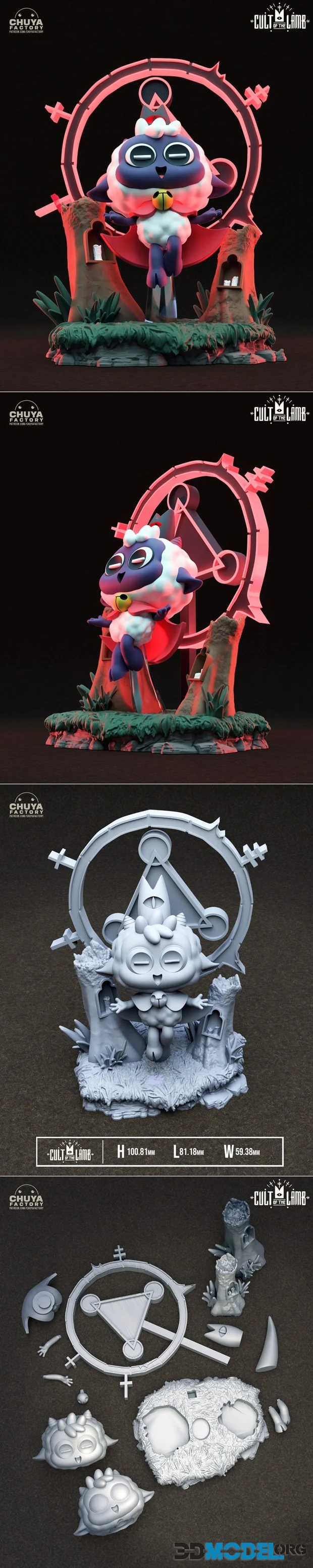 Cult of the Lamb - 3D Print figure 3D model 3D printable
