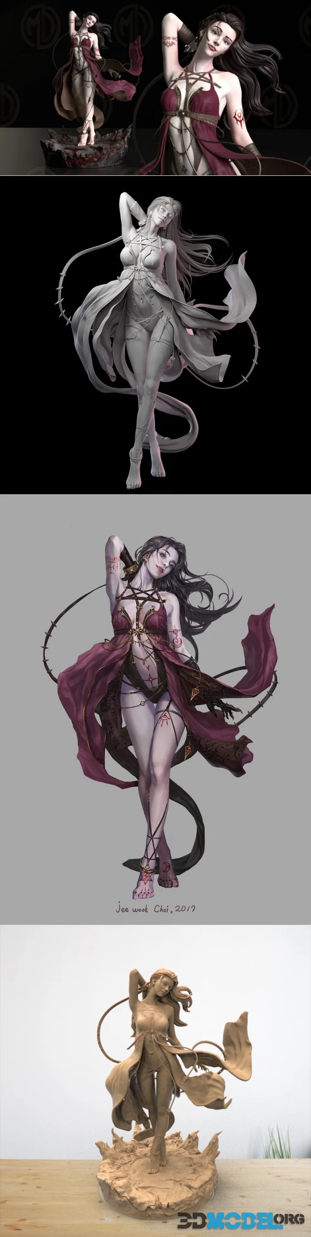 Jeewook Choi - Fantasy Vampire Girl – Printable