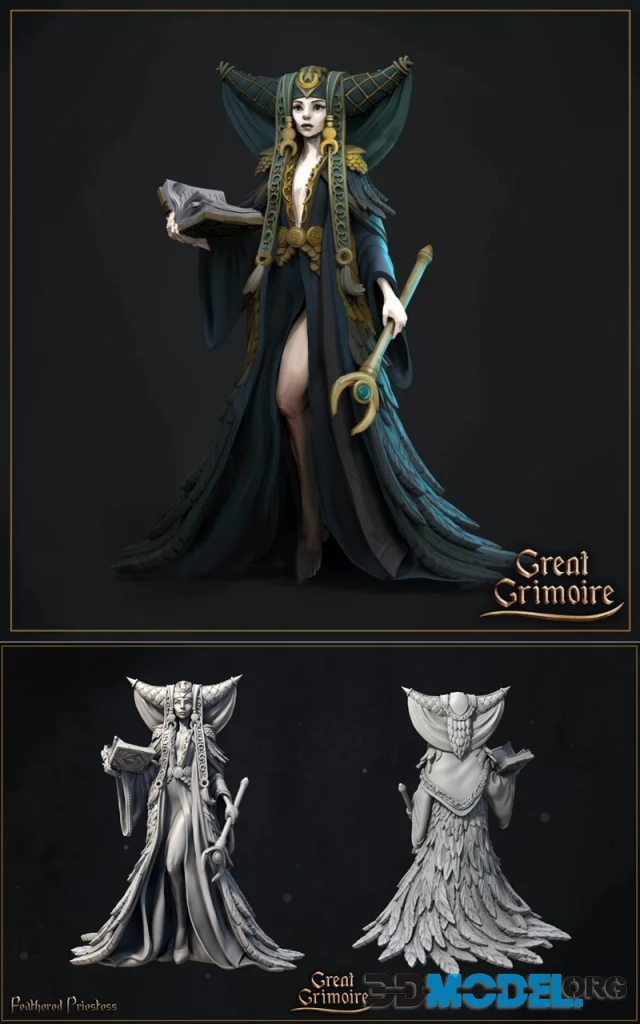 Feathered Priestess – Printable