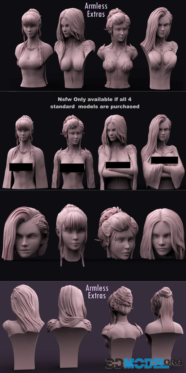 4 Busts – Printable