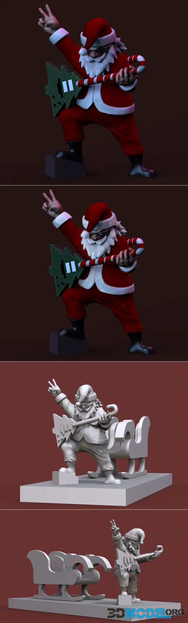 Santa Rockero – Printable