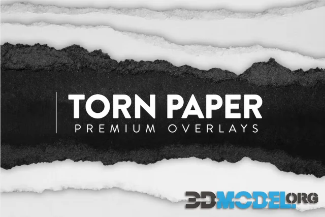 20 Torn Paper Overlay