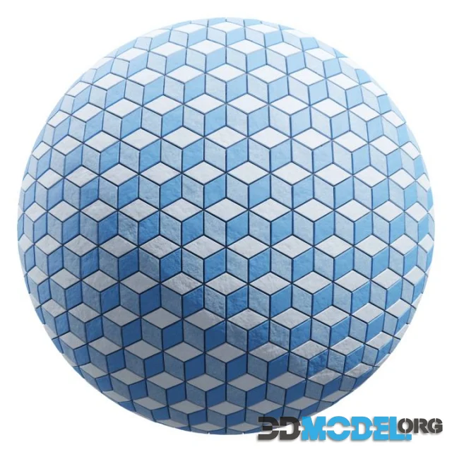 3D Cube Tiles 02 1K-4K