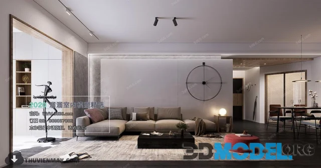 3D Interior Scene Livingroom 369 By Tran Anh