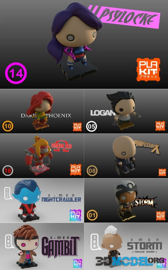 PlaKit - X-men Collection – Printable