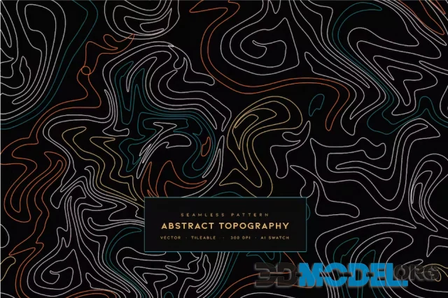 Abstract Topography - Seamless Pattern