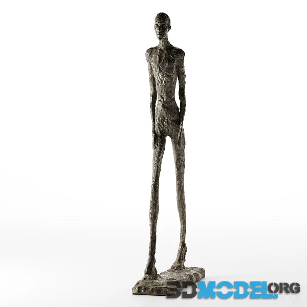 3D Model – Sculpture Walking Man by Alberto Giacometti